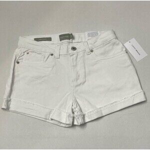 Lucky Brand Riley Jenna Bright White Cuffed
Shorts Size 16 New With Tags